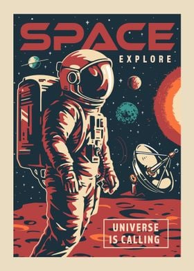 Space Astronaut Vintage