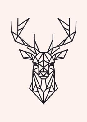 Deer Geometric Design