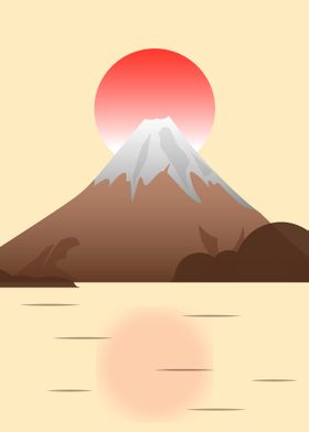 Vintage Fuji Mountain
