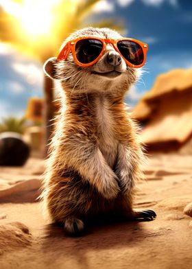 Cute Meerkat Erdmaennchen