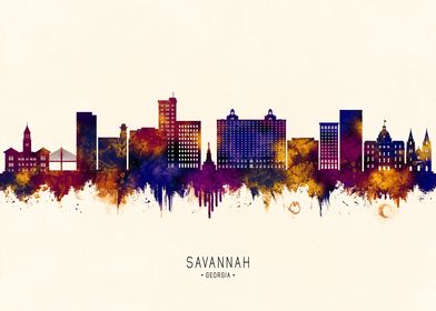 Savannah Georgia Skyline