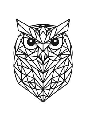 Owl Geometric Design