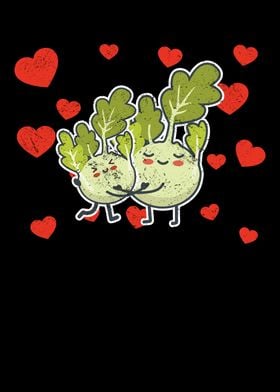 Cute Kohlrabi Couple