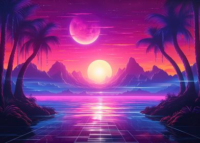 Sunset Synthwave Synchrony