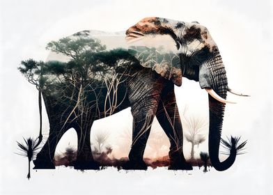 Elephant Savanna Artwork