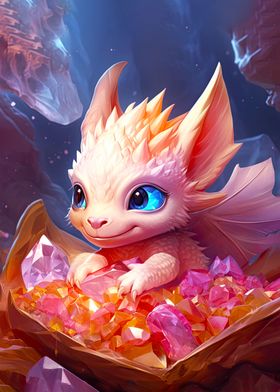 Cute Baby Pearl Dragon