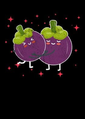 Cute Mangosteen Couple