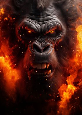 Furious Mad Scary Gorilla