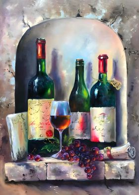 Wine Drink Painting