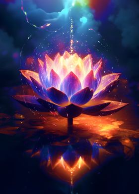 Cosmic glow Lotus Flower