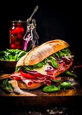 Italien Sandwich meat