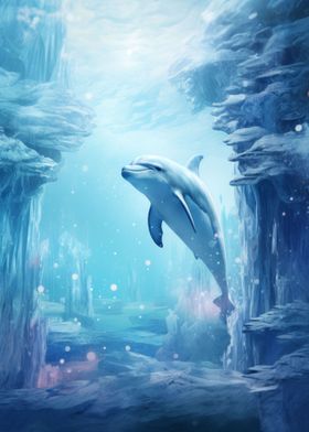 Dolphin in Ice World