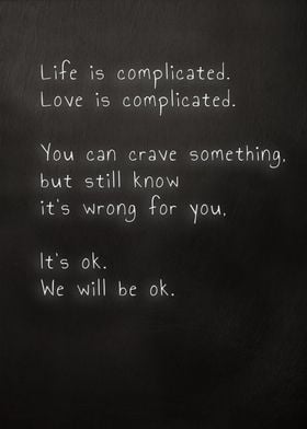 Love Is Complicated Quote