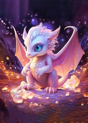 Cute Baby Pearl Dragon