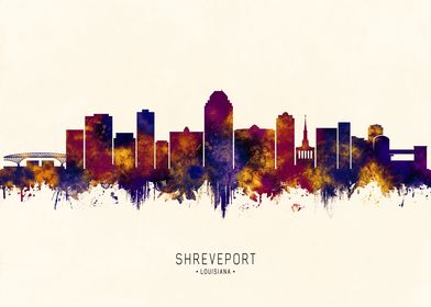 Shreveport USA Skyline