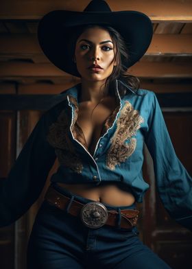 Embroidered Cowgirl