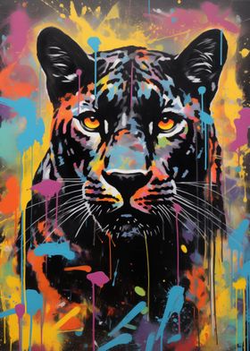 Banksy Graffiti Panther