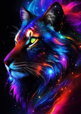 neon cat