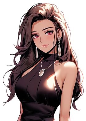 beautiful woman anime