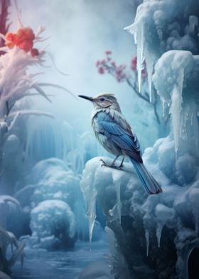 Bird in Ice World