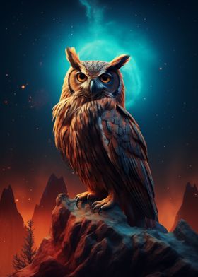 Cosmic Owl Majesty