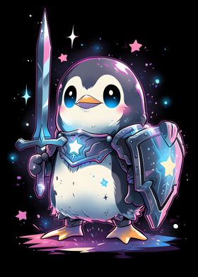 Epic Penguin Warrior