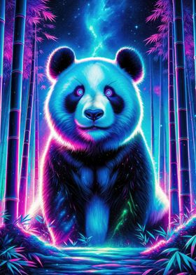 Magical Neon Panda 01