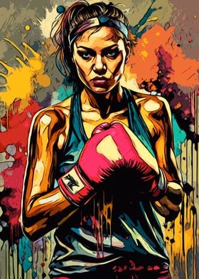 Kick Boxer Girl Portrait
