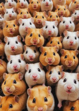 Cute Hamster Crowd