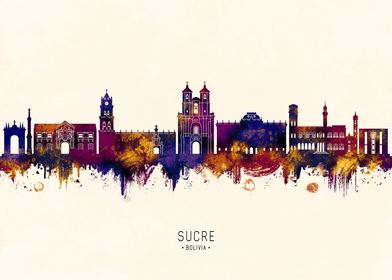 Sucre Bolivia Skyline