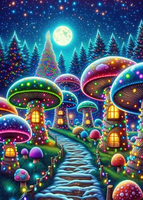 Festive Mushroom Village 2