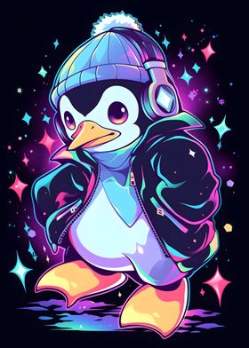 Cool Hip Hop Penguin