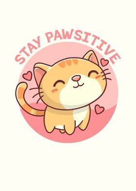 Stay positive cat 