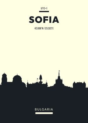 Sofia Skyline Bulgaria