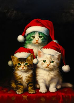 Christmas Santa Cat