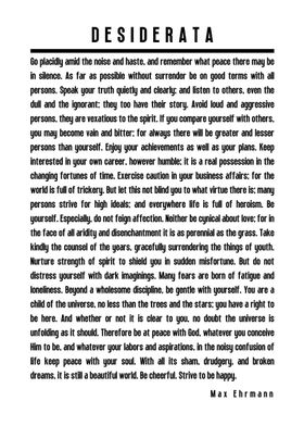 Desiderata