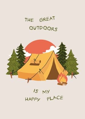 Camping travel outdoor