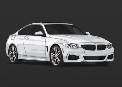 BMW F32 Coupe M White