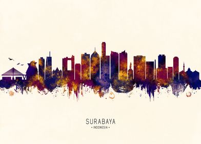 Surabaya Indonesia Skyline