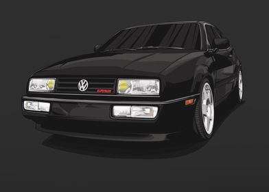 VW Corrado VR6 Black