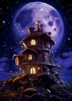 Fairy House on Moonlight