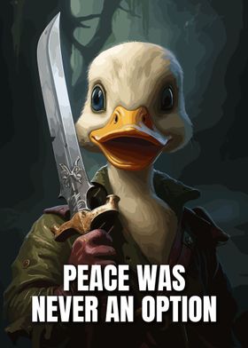 Funny Duck Meme With Knife