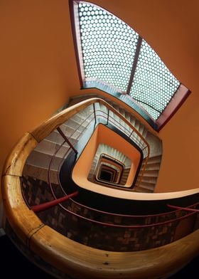 Orange staircase