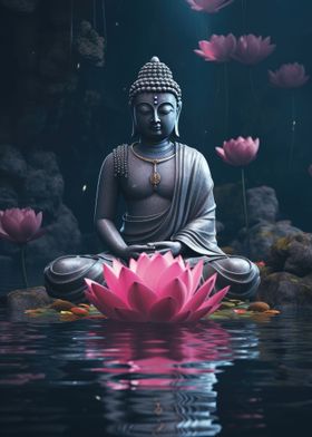 Spiritual Buddha Statue