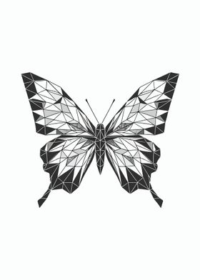 Butterfly Low Poly Style