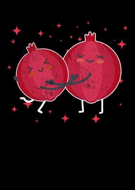 Cute Pomegranate Couple