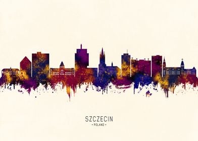 Szczecin Poland Skyline