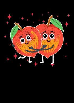 Cute Persimmon Couple