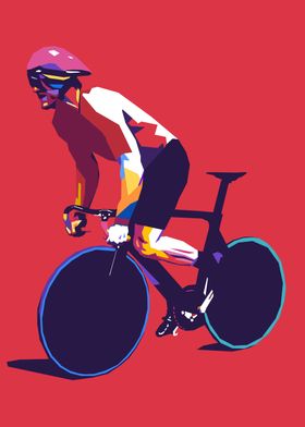 Track Cycling Pop Art