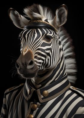 Animals Vintage Zebra